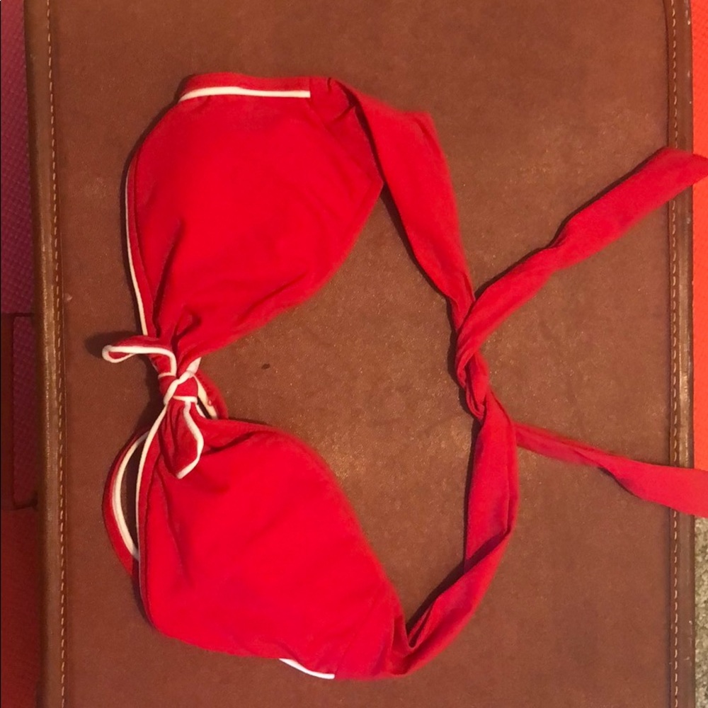 Red Ralph Lauren bathing suit top